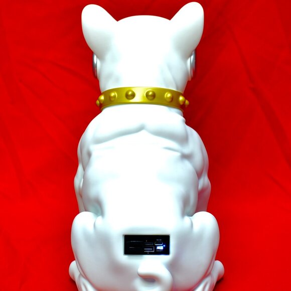 DECORATION PORTABLE SPEAKER DIMENTIONS H13"3/4 x W13" x L7"1/2 - Picture 3 of 3